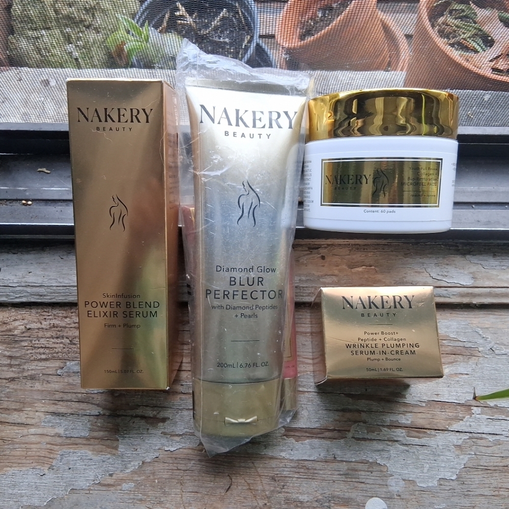 Nakery Beauty Diamond Glow Blur Perfector JUMBO SIZE FACTORY SEALED 7 PIECE KIT - Picture 2 of 16